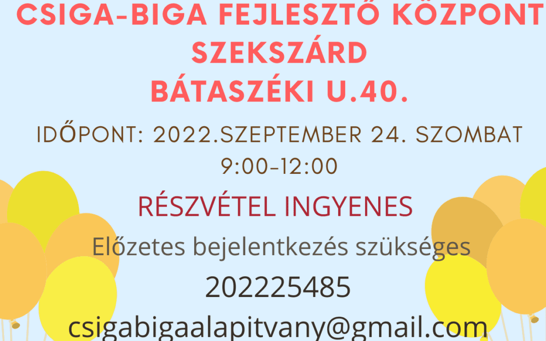 Csiga-Biga Családi és Nyílt Nap