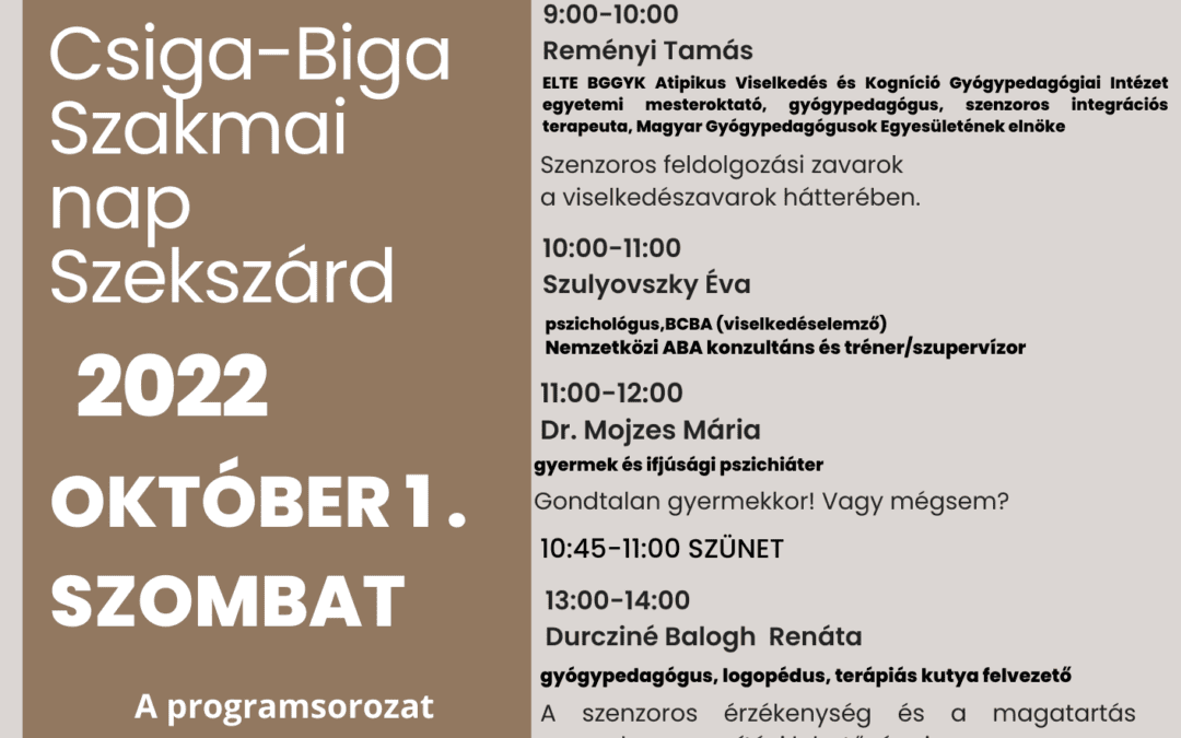 Csiga-Biga Szakmai Nap