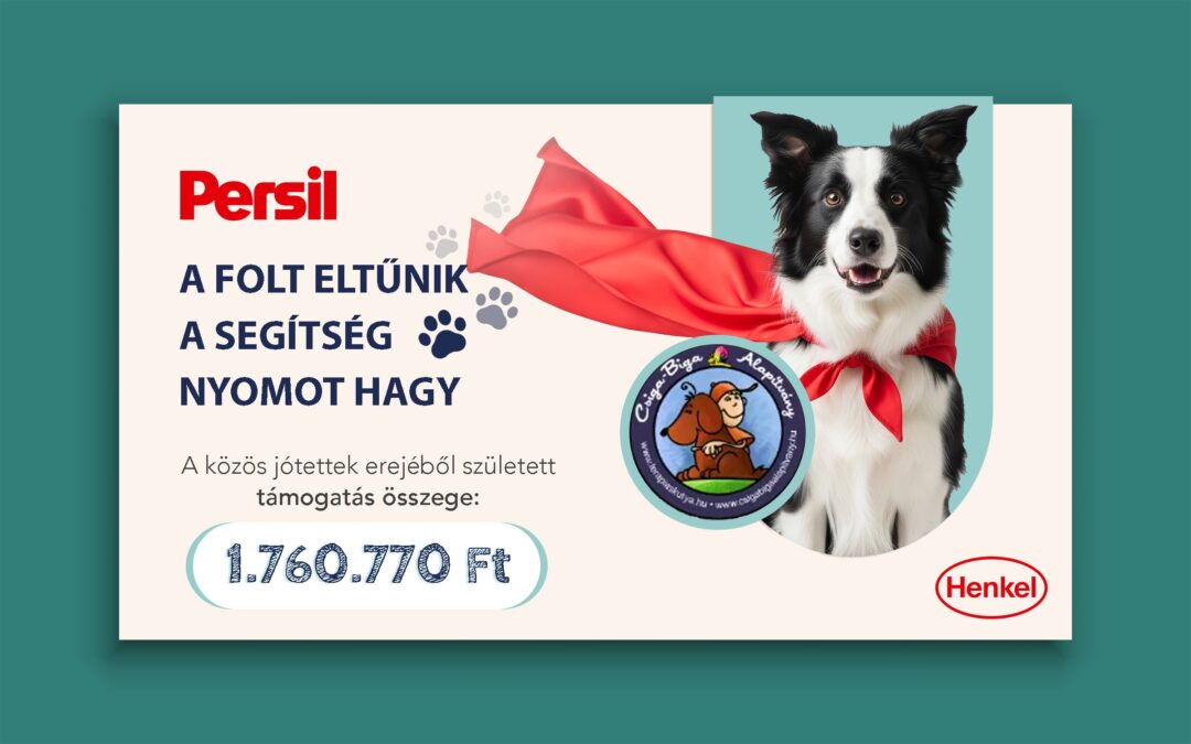 Persil / Henkel támogatás: „A folt eltűnik, a segítség nyomot hagy”